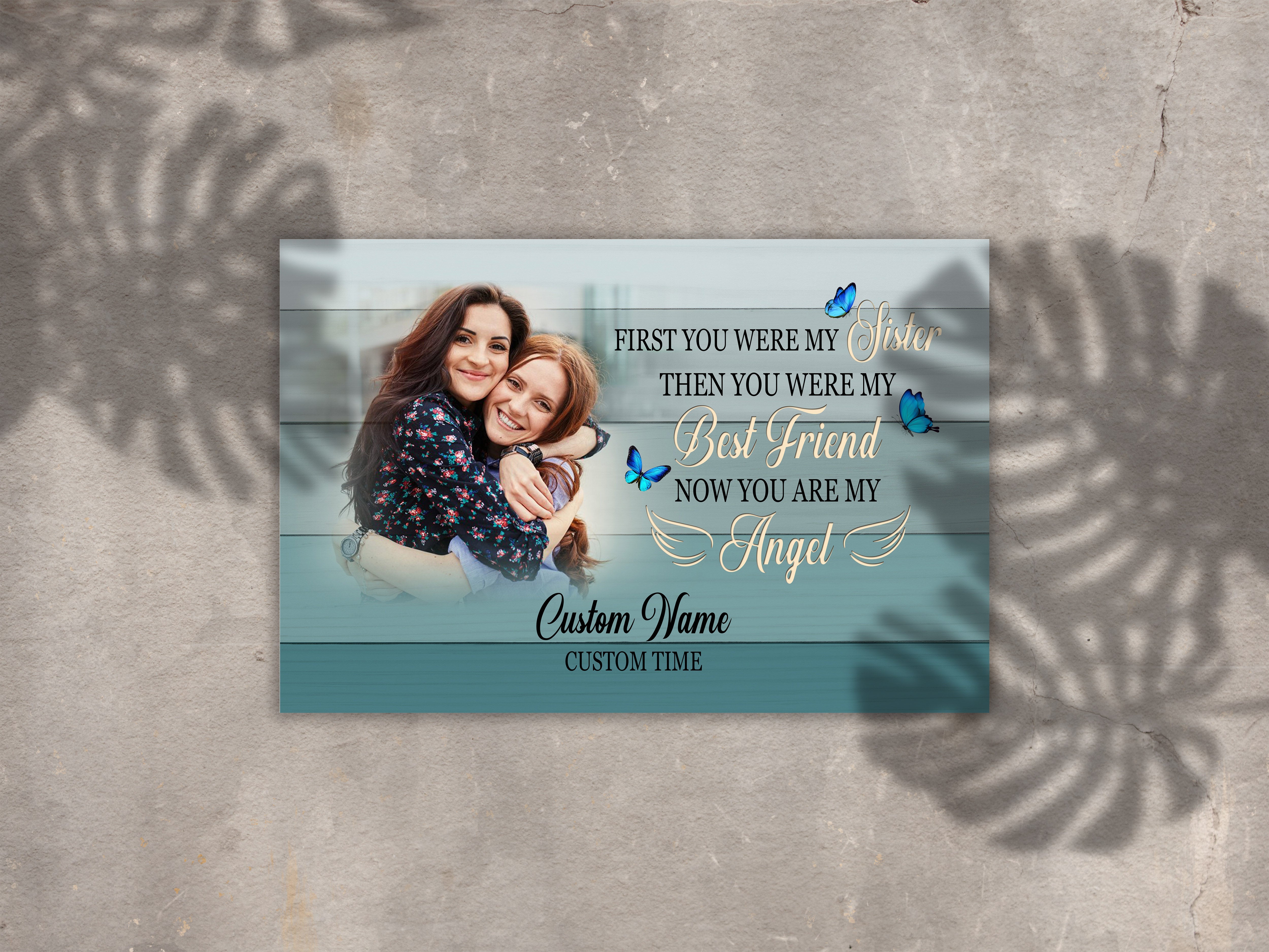 Personalized Memorial Gifts For Loss Of Loved One Remembrance Sympathy Canvas For Loss Of Sisters Custom Canvas Print 4 Gslxo0 1 Personalized Memorial Gifts For Loss Of Loved One, Remembrance Sympathy Canvas For Loss Of Sisters, Custom Canvas Print