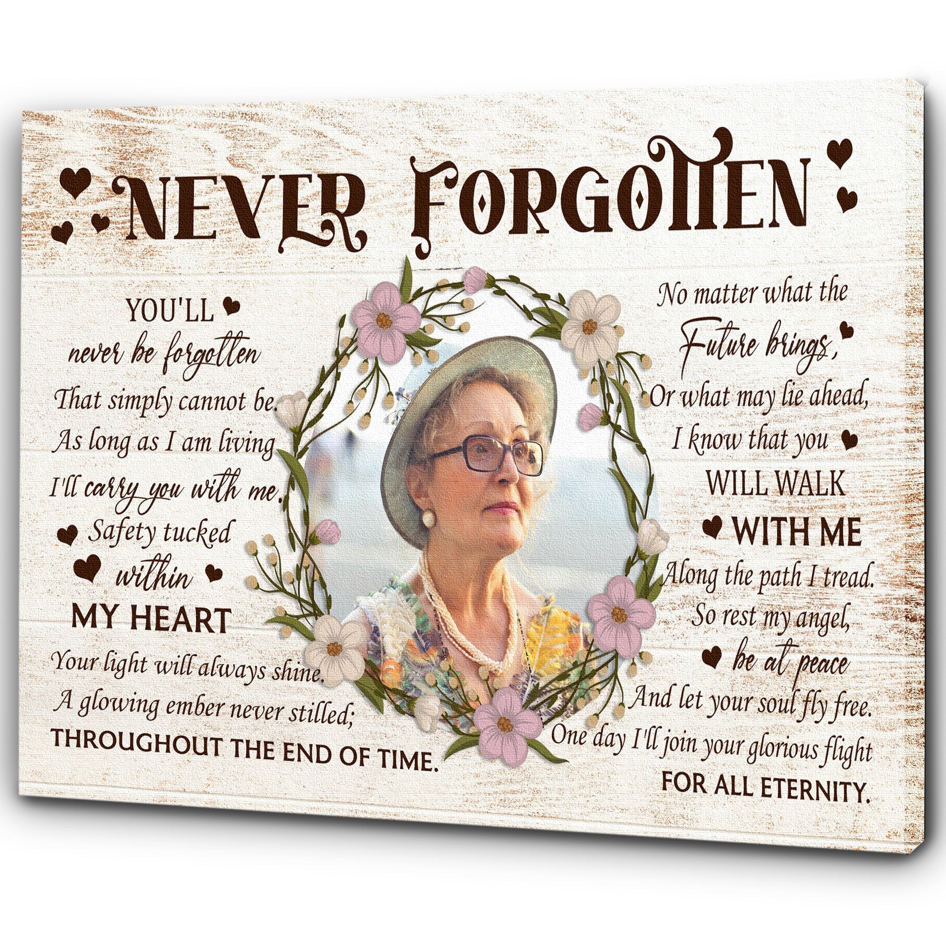 Personalized Memorial Gifts Rememberance Sympathy Canvas For Loss Of Loved One Never Forgotten Custom Canvas Print 1 Zjhsor 2 Personalized Memorial Gifts Rememberance Sympathy Canvas For Loss Of Loved One Never Forgotten, Custom Canvas Print