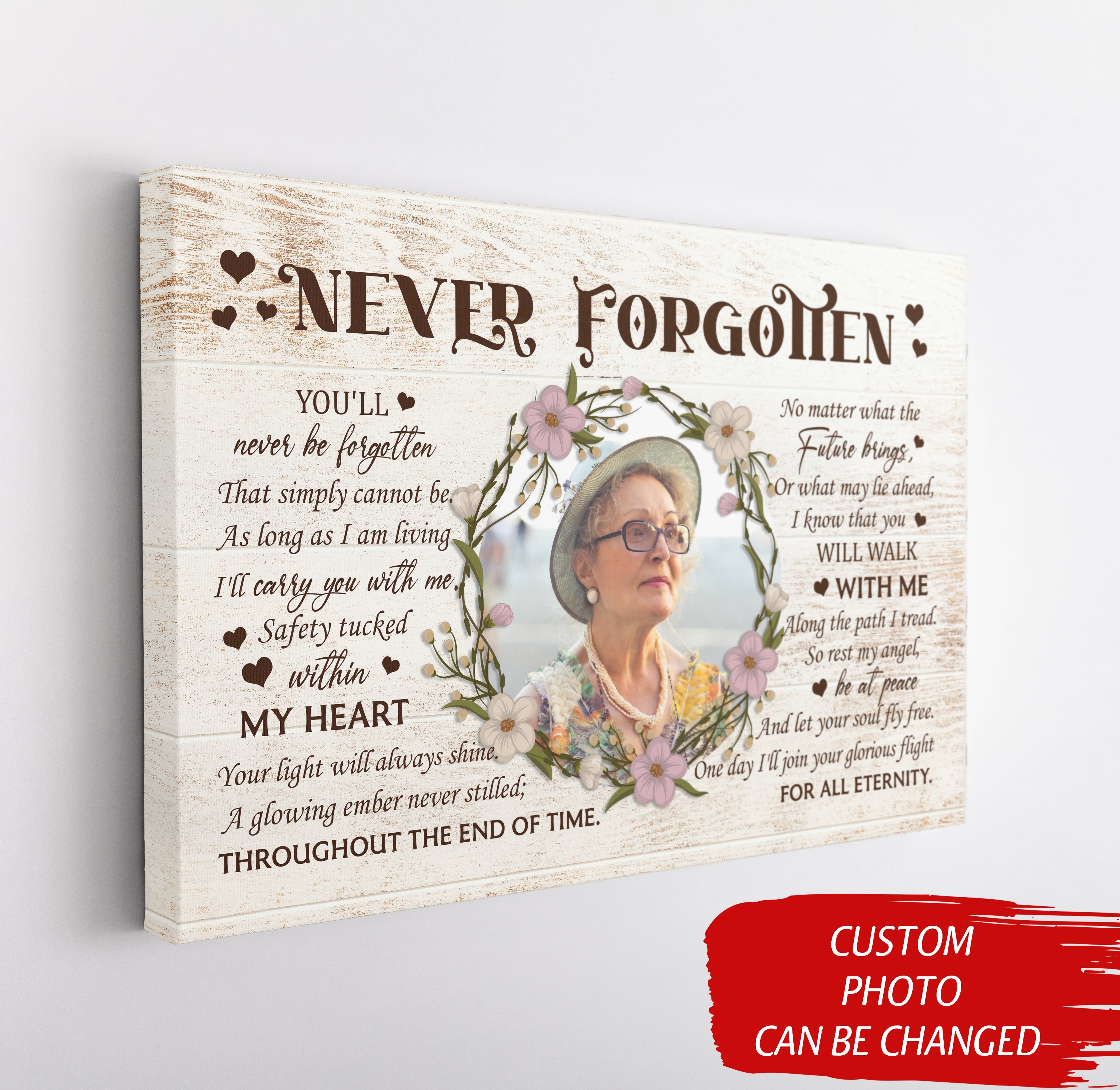 Personalized Memorial Gifts Rememberance Sympathy Canvas For Loss Of Loved One Never Forgotten Custom Canvas Print 3 Flvrrz 2 Personalized Memorial Gifts Rememberance Sympathy Canvas For Loss Of Loved One Never Forgotten, Custom Canvas Print