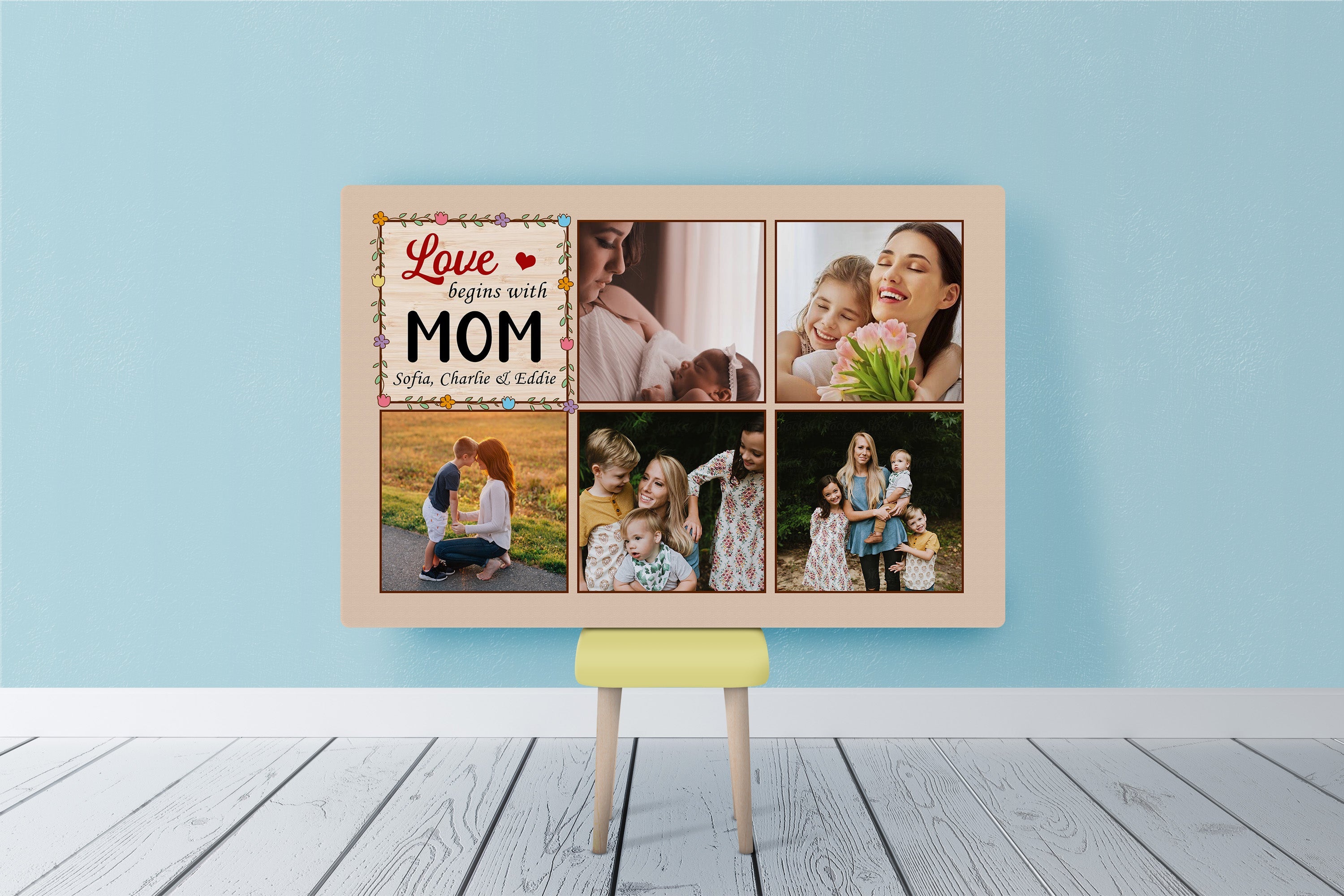 Personalized Mom Canvas Love Begins With Mom Photo Collage Wall Art Mother S Day Gift For Mom Custom Canvas Print 3 Ztaesm 2 Personalized Mom Canvas Love Begins With Mom Photo Collage Wall Art Mother'S Day Gift For Mom, Custom Canvas Print