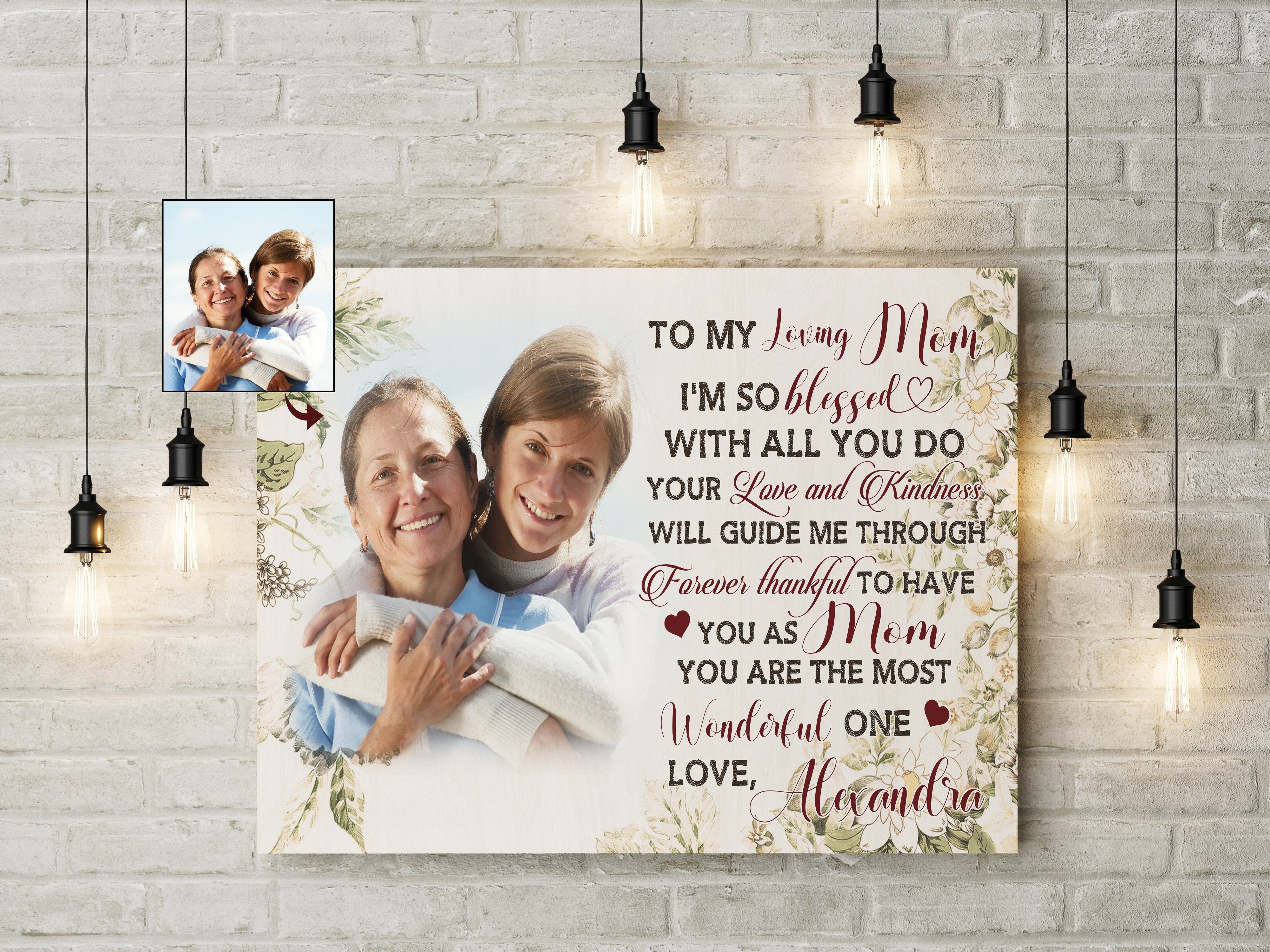 Personalized Mom Canvas To My Loving Mom Mother S Day Gift Thoughtful Gift For Mom From Son Daughter Custom Canvas Print 3 Jgnd0f 2 Personalized Mom Canvas, To My Loving Mom Mother'S Day Gift, Thoughtful Gift For Mom From Son Daughter, Custom Canvas Print