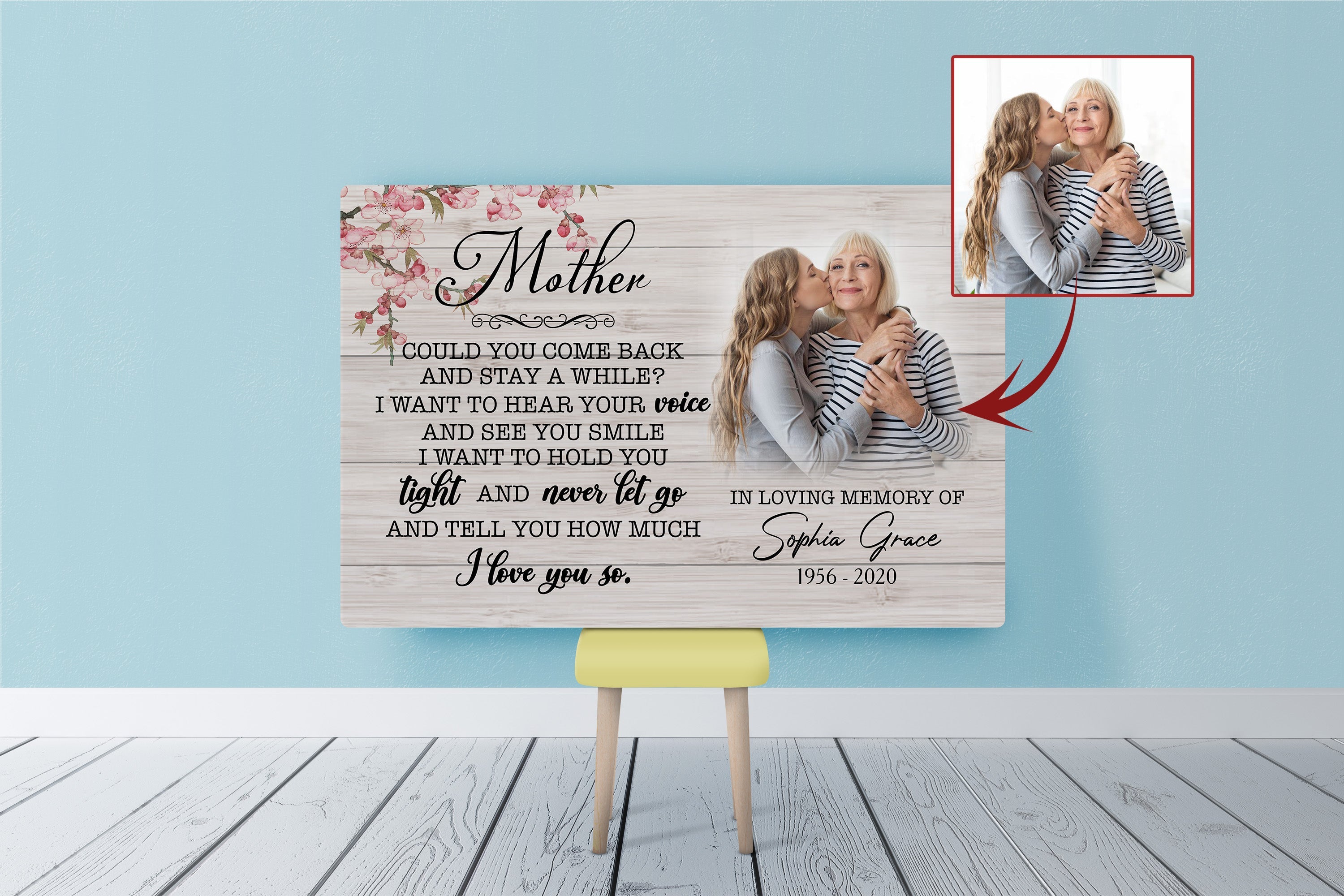 Personalized Mom Memorial Canvas Could You Come Back Mom Remembrance Gift For Grieving Daughter Sympathy Gift For Loss Of Mother 2 Xsfa1v 2 Personalized Mom Memorial Canvas, Could You Come Back, Mom Remembrance Gift For Grieving Daughter, Sympathy Gift For Loss Of Mother