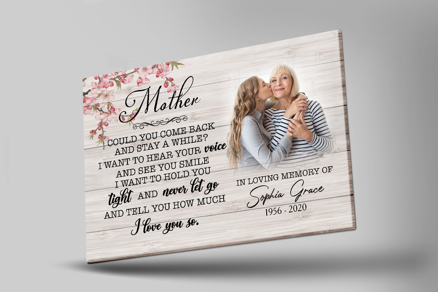 Personalized Mom Memorial Canvas Could You Come Back Mom Remembrance Gift For Grieving Daughter Sympathy Gift For Loss Of Mother 3 Cttfnt 2 Personalized Mom Memorial Canvas, Could You Come Back, Mom Remembrance Gift For Grieving Daughter, Sympathy Gift For Loss Of Mother