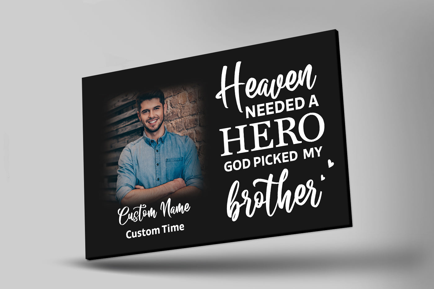 Personalized Sympathy Gift For Loss Of Brother Breavement Canvas Heaven Need A Hero Remembrance Custom Canvas Print 2 Qr3wvi 3 Personalized Sympathy Gift For Loss Of Brother, Breavement Canvas Heaven Need A Hero Remembrance, Custom Canvas Print