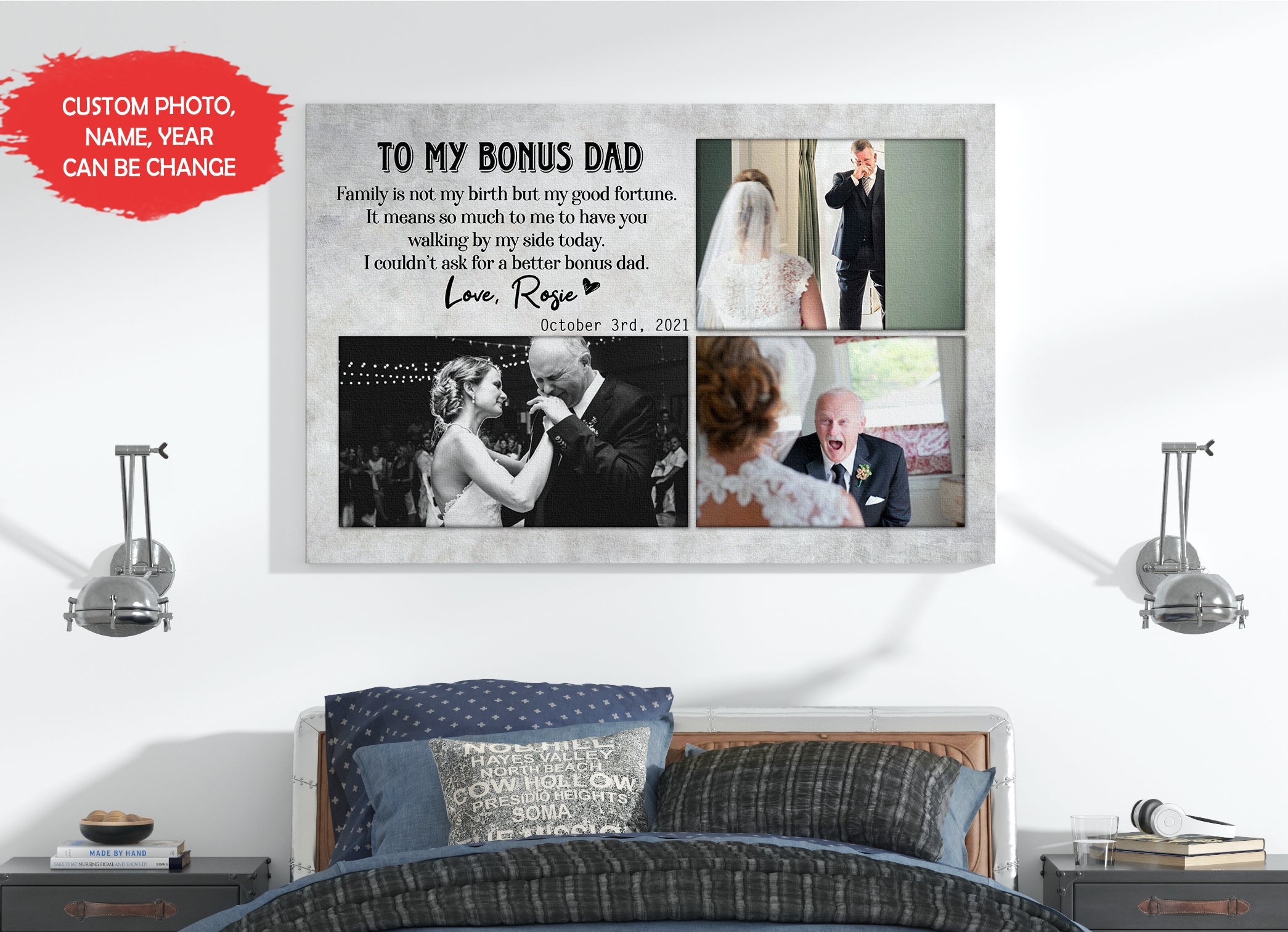 Personalized To My Bonus Dad Canvas Sentimental Gift For Step Dad On Wedding Bonus Dad Gift On Wedding Custom Canvas Print 2 Olrtog 3 Personalized To My Bonus Dad Canvas Sentimental Gift For Step Dad On Wedding, Bonus Dad Gift On Wedding, Custom Canvas Print