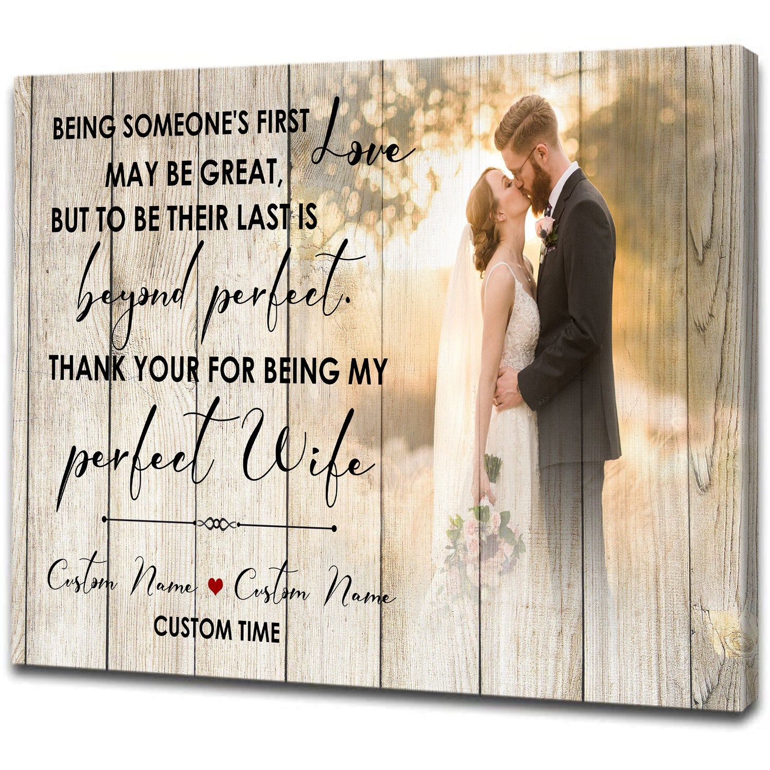 Personalized To My Wife Canvas Thank You For Being My Perfect Wife Wall Art Custom Gift For Wife On Valentine S Day Custom Canvas Print 1 Py4vhx 3 Personalized To My Wife Canvas Thank You For Being My Perfect Wife Wall Art, Custom Gift For Wife On Valentine'S Day, Custom Canvas Print