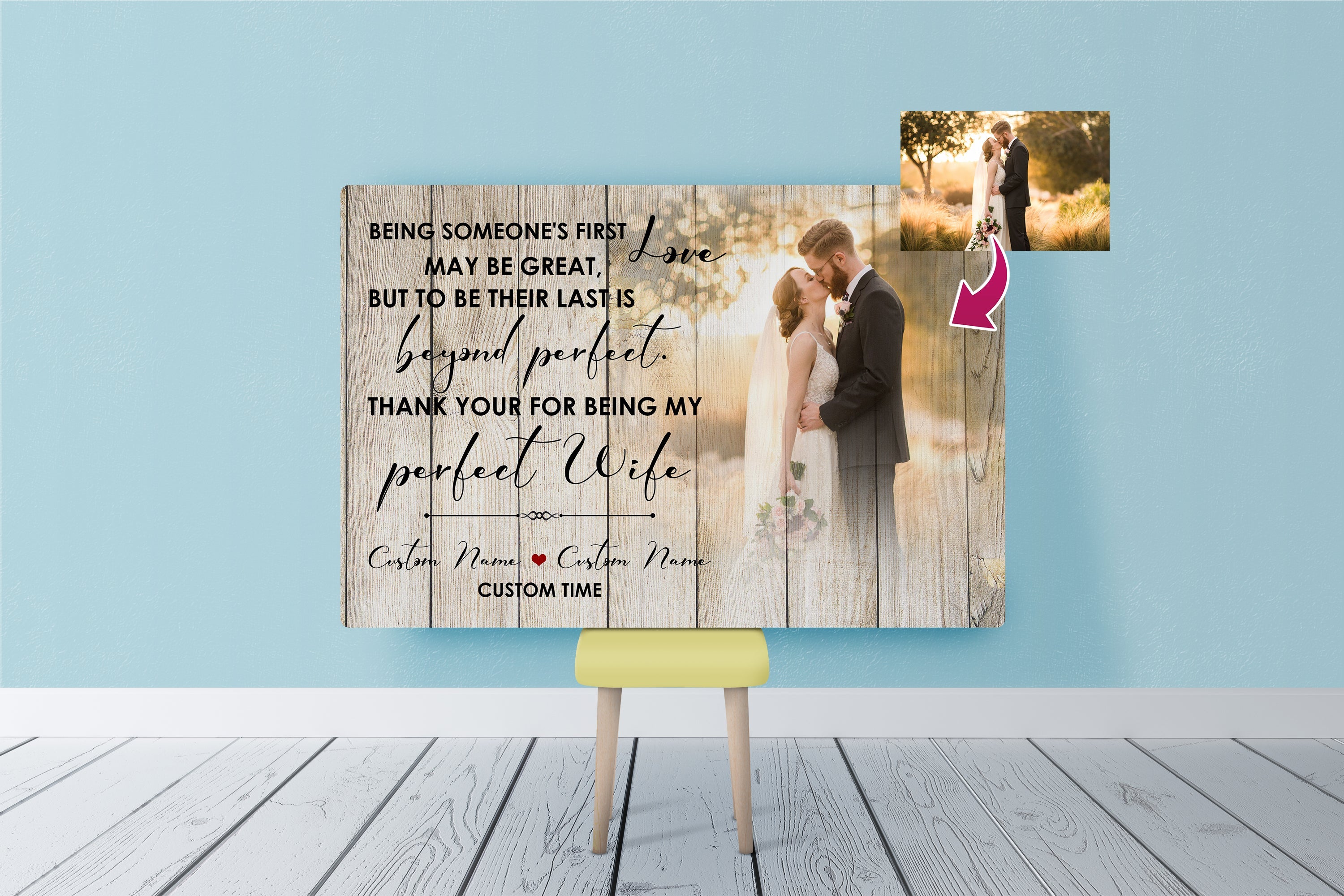 Personalized To My Wife Canvas Thank You For Being My Perfect Wife Wall Art Custom Gift For Wife On Valentine S Day Custom Canvas Print 3 Uwaifg 3 Personalized To My Wife Canvas Thank You For Being My Perfect Wife Wall Art, Custom Gift For Wife On Valentine'S Day, Custom Canvas Print