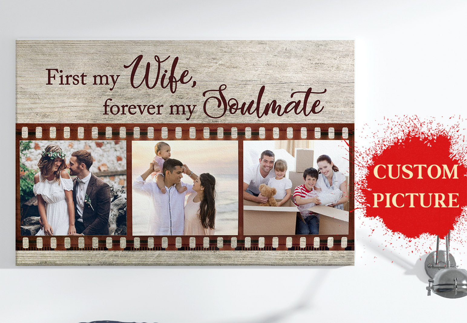 Personalized Wedding Anniversary Canvas First My Wife Forever My Soulmate Custom Meaningful Gift For Wife Gift For Her On Valentine S Day 4 Jwsttb 3 Personalized Wedding Anniversary Canvas First My Wife Forever My Soulmate, Custom Meaningful Gift For Wife, Gift For Her On Valentine'S Day