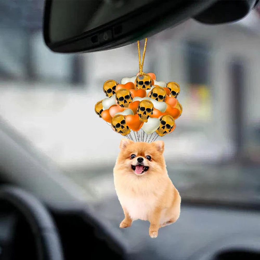 Pomeranian Halloween Car Ornament Dog Ornament For Halloween, Car Ornaments Christmas, Car Decorations