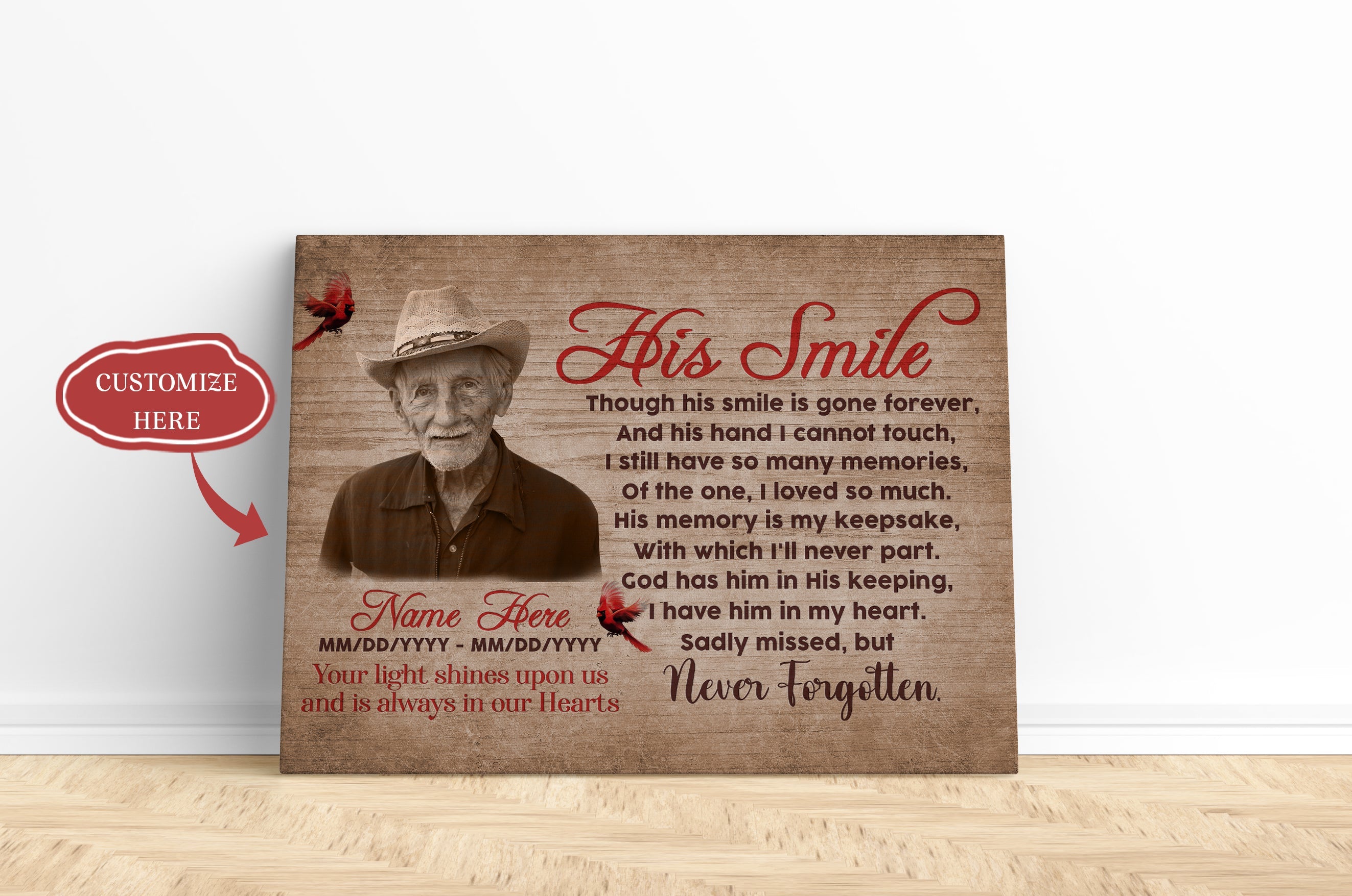 Remembrance Canvas His Smile Memorial Canvas Custom Memorial Gift Sympathy Gift For Loss Of Father Dad Brother Son In Heaven Canvas 3 Ff3qkl 3 Remembrance Canvas, His Smile Memorial Canvas Custom Memorial Gift Sympathy Gift For Loss Of Father, Dad, Brother, Son In Heaven Canvas