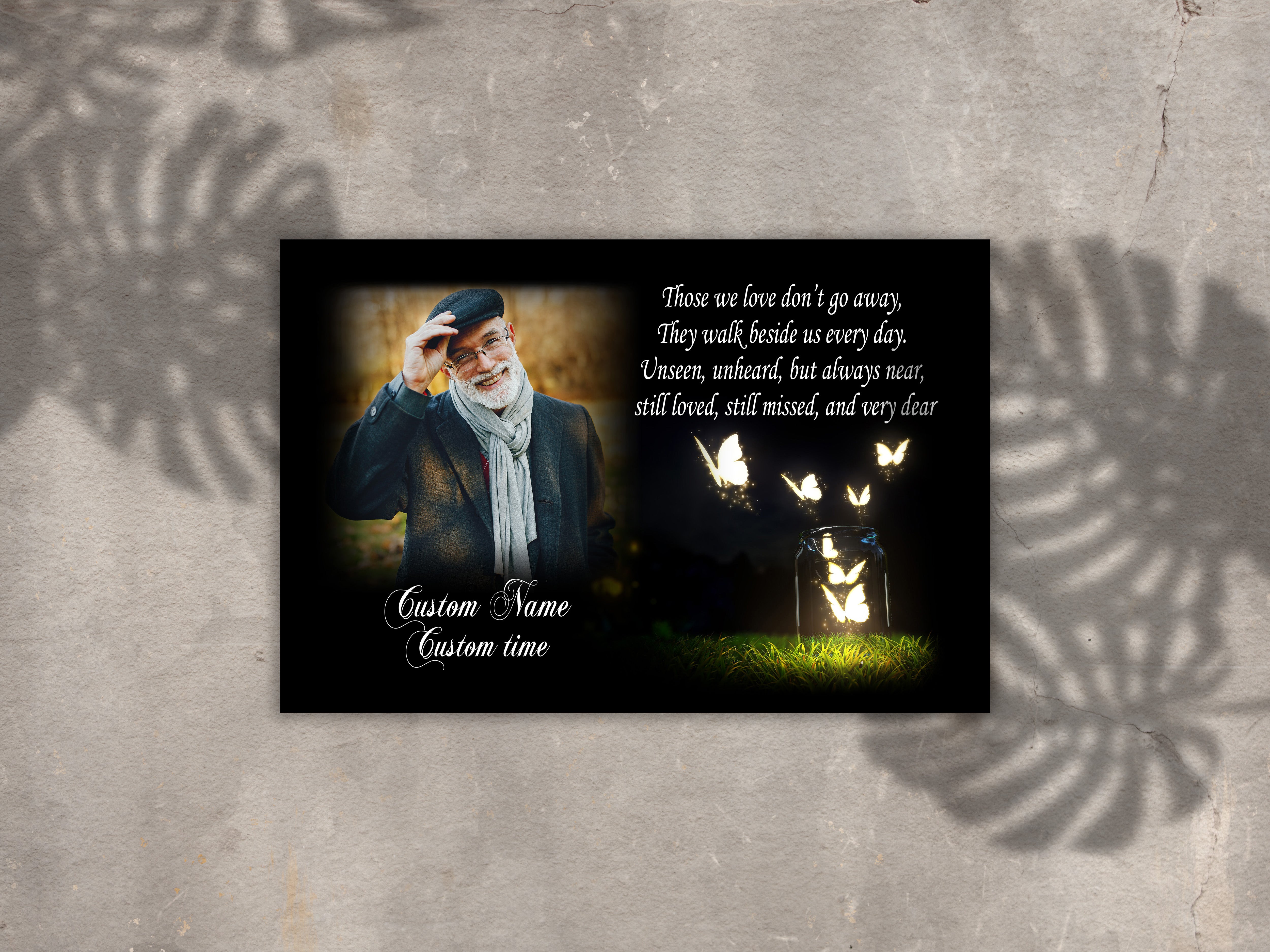 Remembrance Personalized Canvas, Sympathy Gifts For Loss Of Dad Mom, Memorial Gifts For Loss Of Loved One, Custom Canvas Print