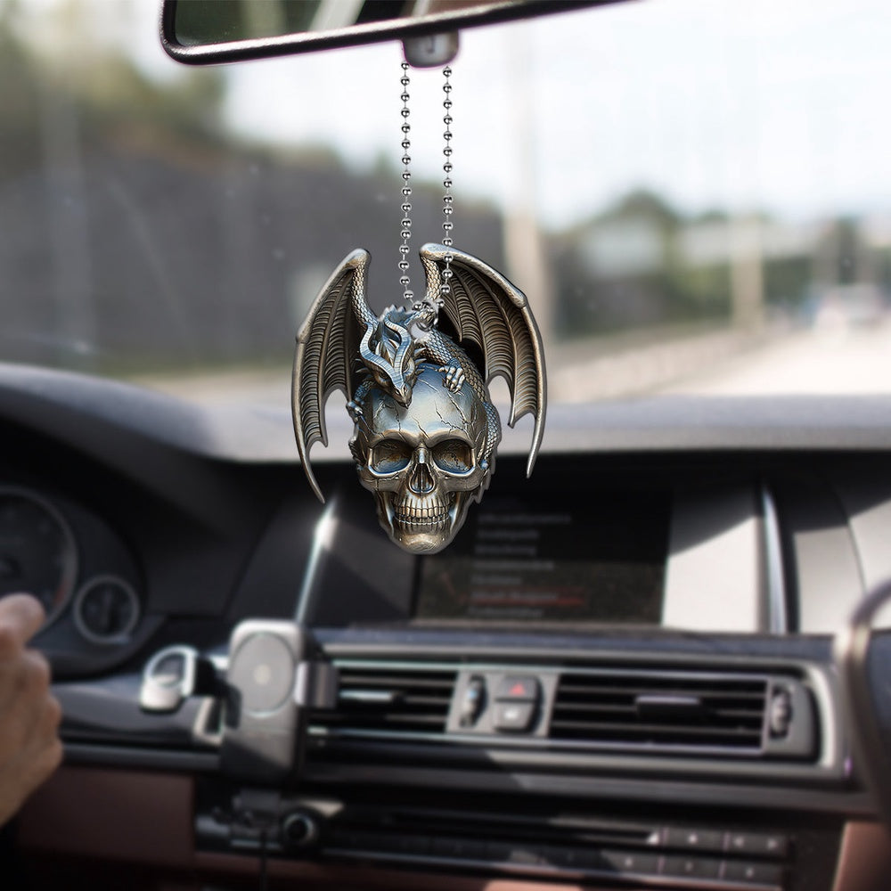 Skull Dragon 3D Printed Car Ornament Ttm, Car Ornaments Christmas, Car Decorations