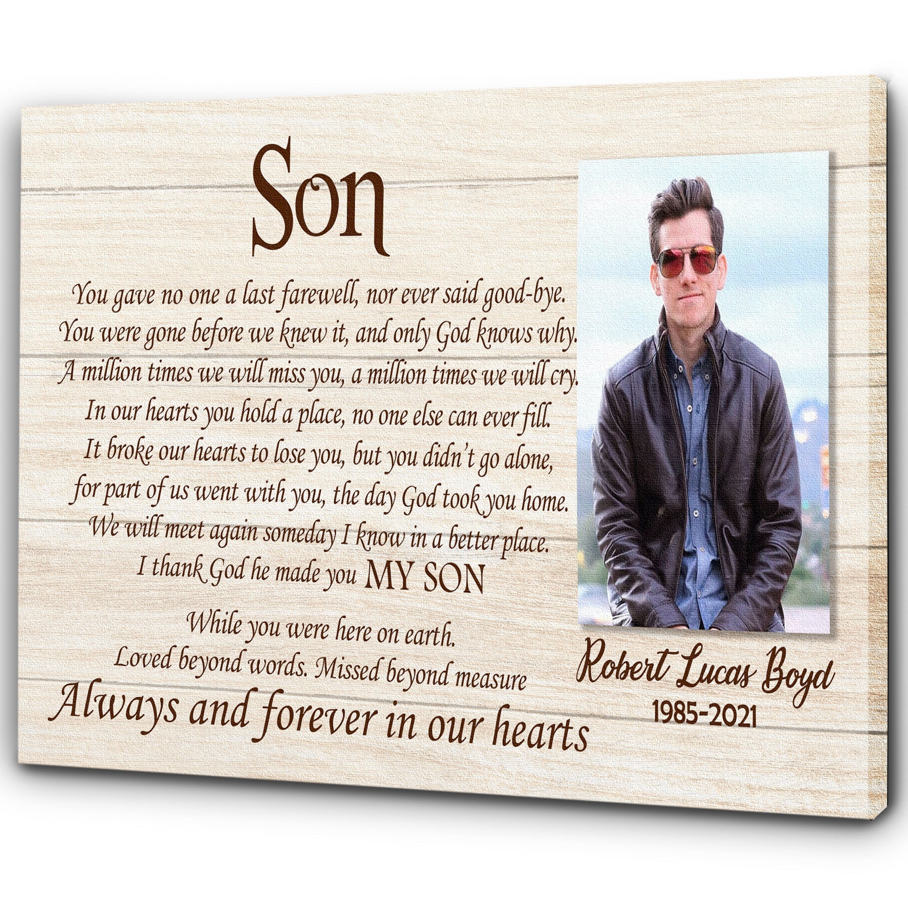Son Remembrance Canvas Personalized Son Memorial Gift Sympathy Gift For Loss Of Son In Loving Memory Custom Canvas Print 1 Iqjzkf 3 Son Remembrance Canvas, Personalized Son Memorial Gift Sympathy Gift For Loss Of Son In Loving Memory, Custom Canvas Print