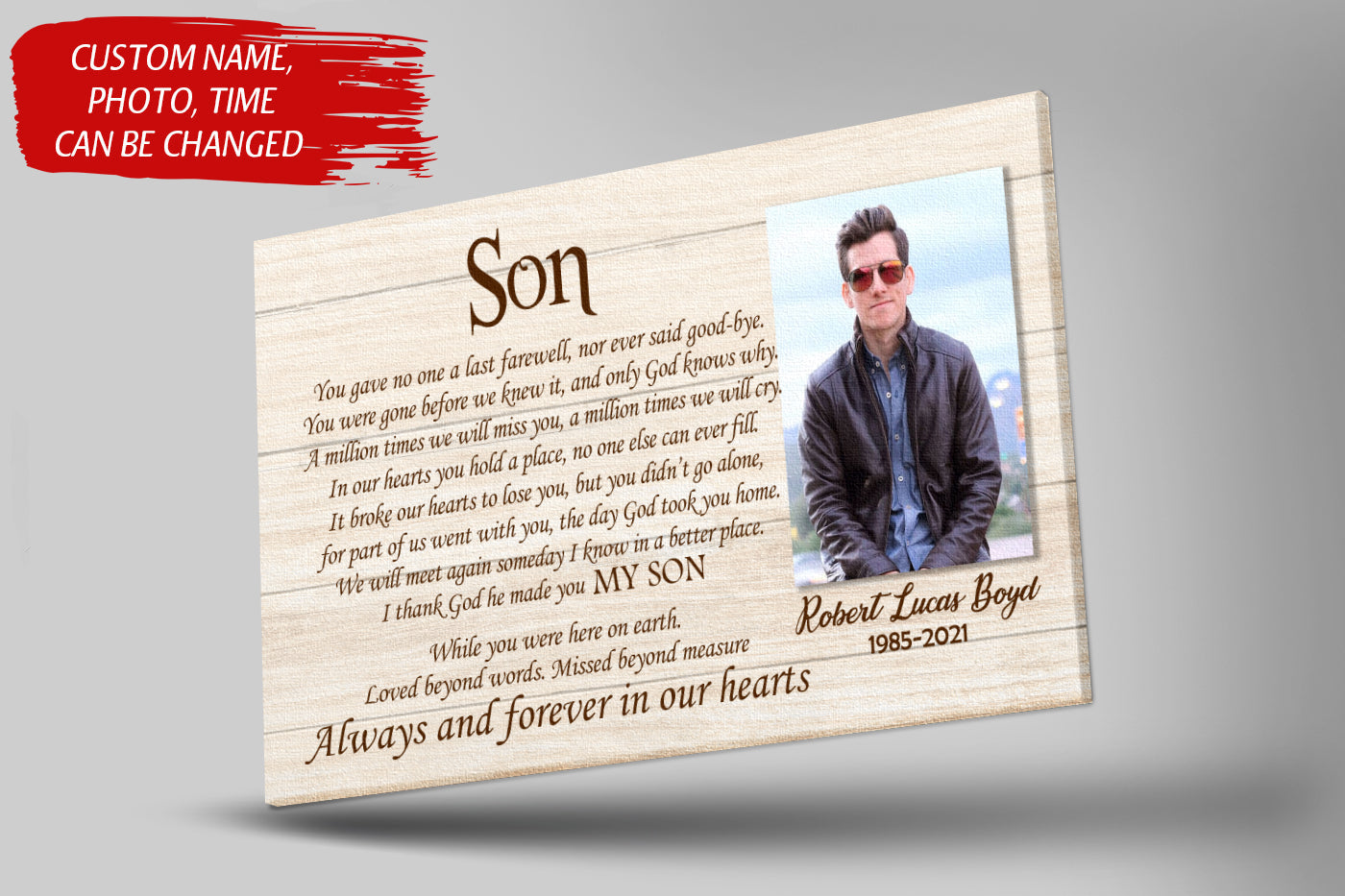 Son Remembrance Canvas Personalized Son Memorial Gift Sympathy Gift For Loss Of Son In Loving Memory Custom Canvas Print 4 Pklfcw 3 Son Remembrance Canvas, Personalized Son Memorial Gift Sympathy Gift For Loss Of Son In Loving Memory, Custom Canvas Print