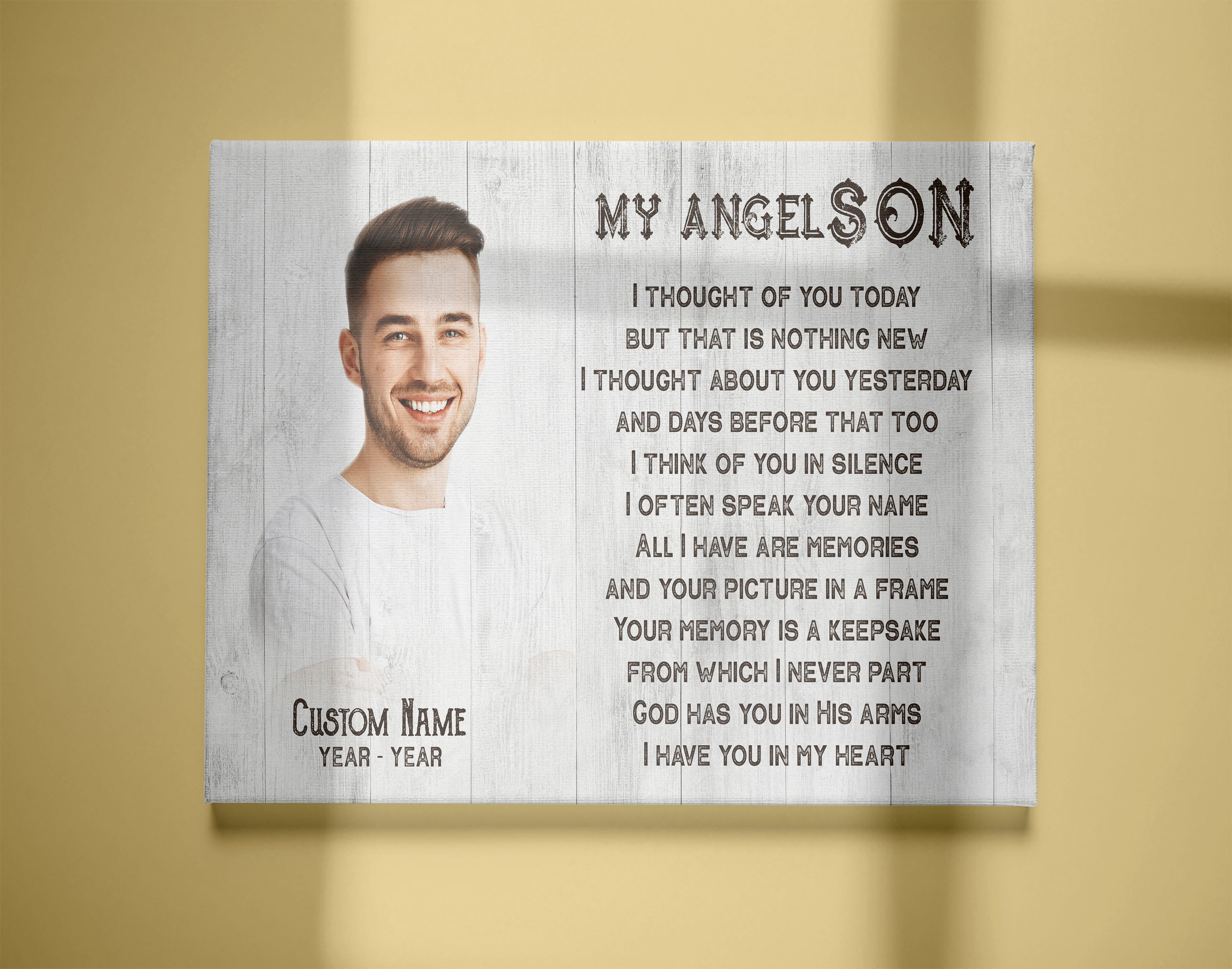 Son Remembrance Personalized Canvas My Angel Son In Heaven Memorial Sympathy Gifts For Loss Of Son Youth Cancer Condolence Gift Custom Canvas Print 2 X01lfi 3 Son Remembrance Personalized Canvas, My Angel Son In Heaven Memorial Sympathy Gifts For Loss Of Son, Youth Cancer Condolence Gift, Custom Canvas Print