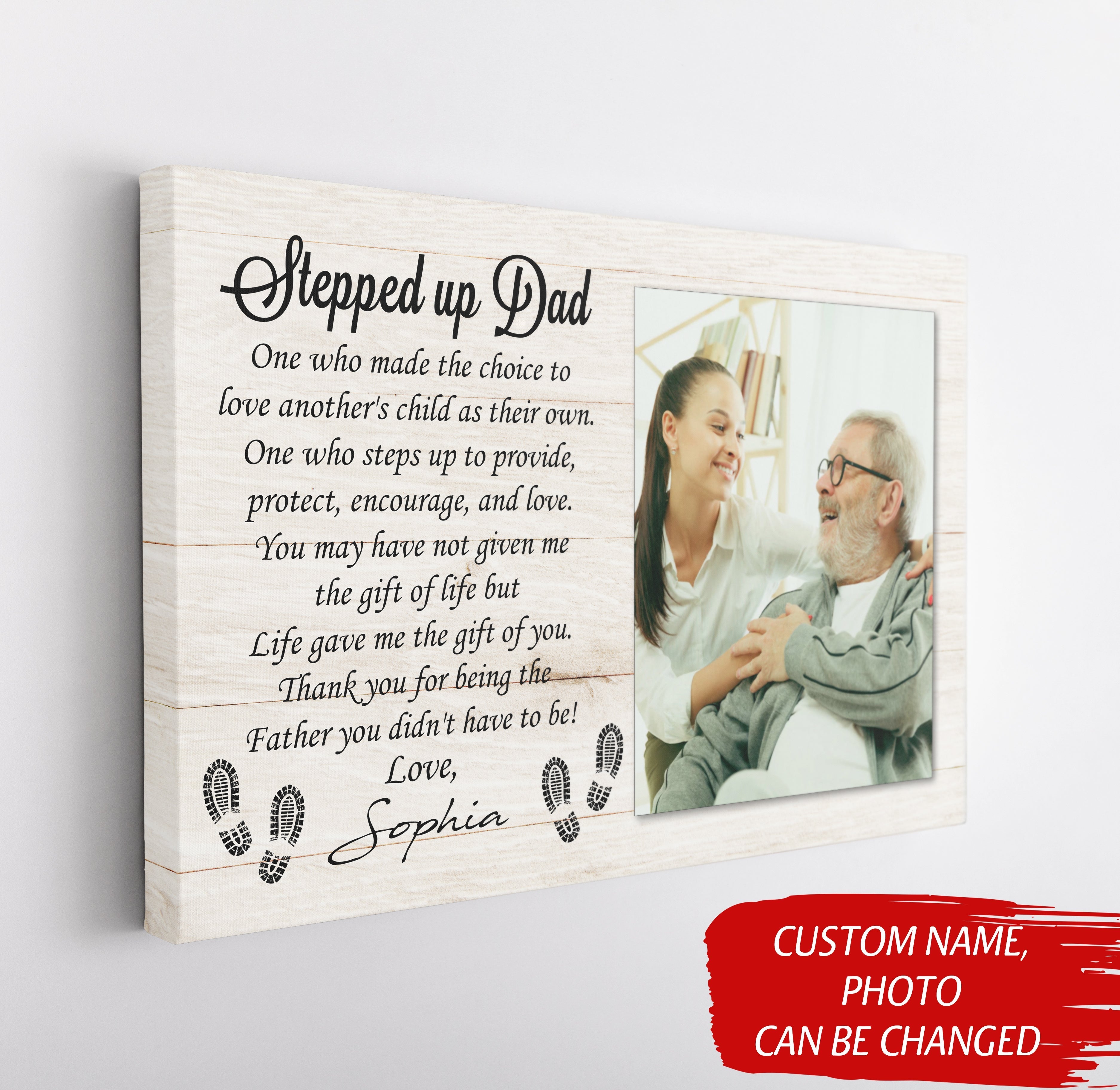 Step Up Dad Ever Personalized Canvas Thank You Fathers Day Gift For Bonus Dad Step Father Gift 3 Wk4n3e Step Up Dad Ever Personalized Canvas Thank You Fathers Day Gift For Bonus Dad Step Father Gift