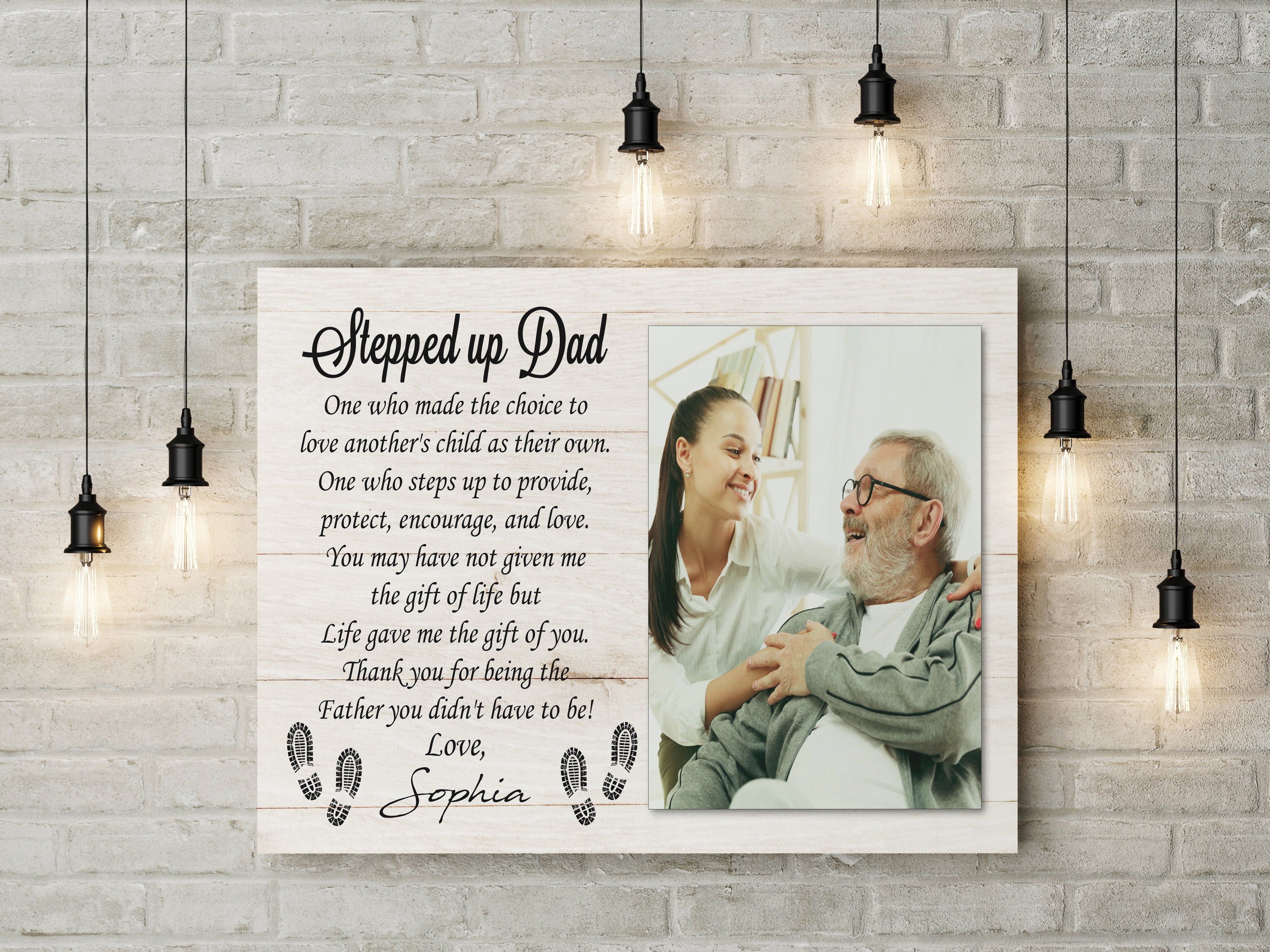 Step Up Dad Ever Personalized Canvas Thank You Fathers Day Gift For Bonus Dad Step Father Gift 4 Rz9dj6 Step Up Dad Ever Personalized Canvas Thank You Fathers Day Gift For Bonus Dad Step Father Gift