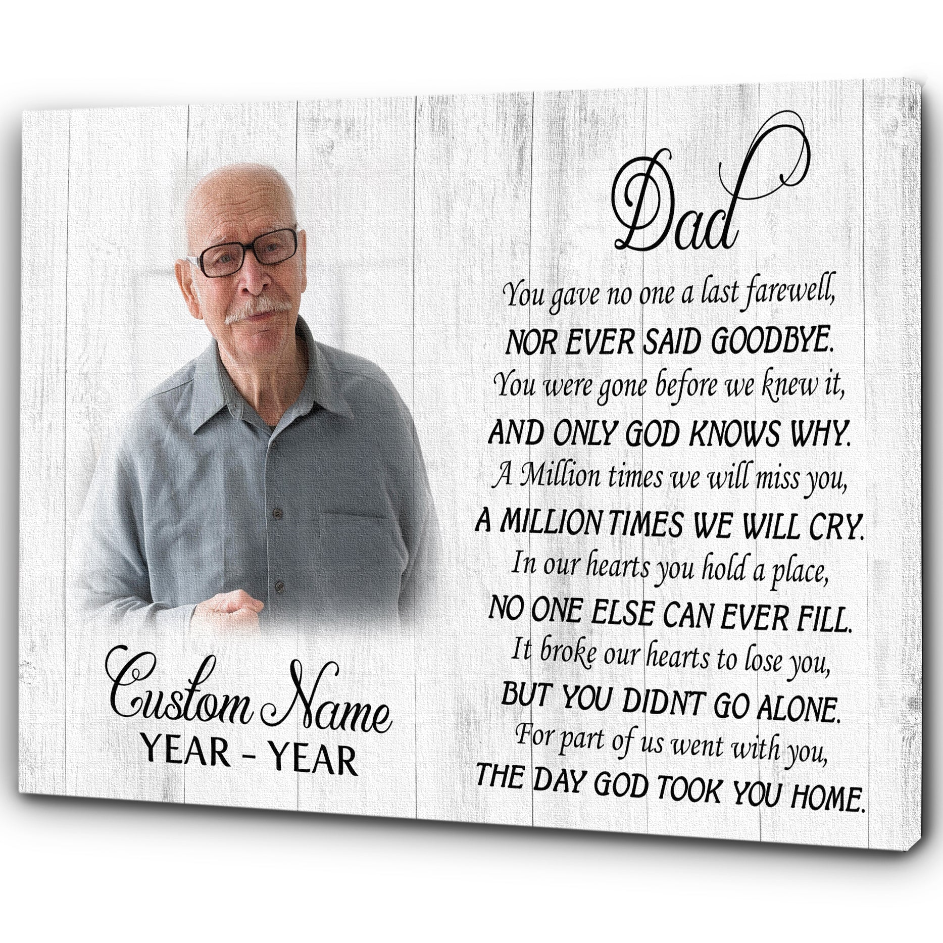 Sympathy Gift For Loss Of Dad, Memorial Bereavement Gifts For Loss Of Father, Remembrance Gifts