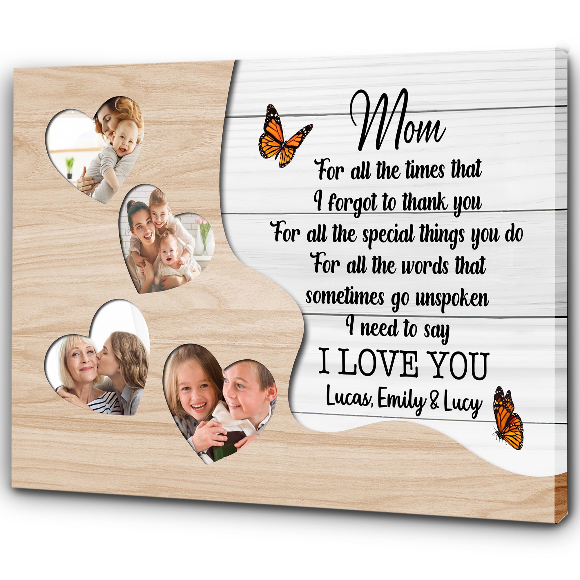 Thank You Mom Personalized Canvas Thoughtful Mother S Day Gift Custom Photo Collage For Best Mom Ever 1 Midygj Thank You Mom Personalized Canvas Thoughtful Mother'S Day Gift Custom Photo Collage For Best Mom Ever