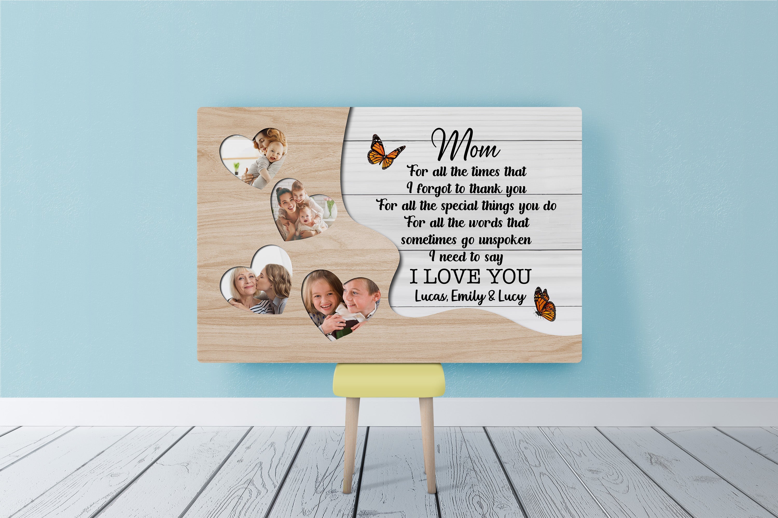 Thank You Mom Personalized Canvas Thoughtful Mother S Day Gift Custom Photo Collage For Best Mom Ever 3 Km3xke Thank You Mom Personalized Canvas Thoughtful Mother'S Day Gift Custom Photo Collage For Best Mom Ever