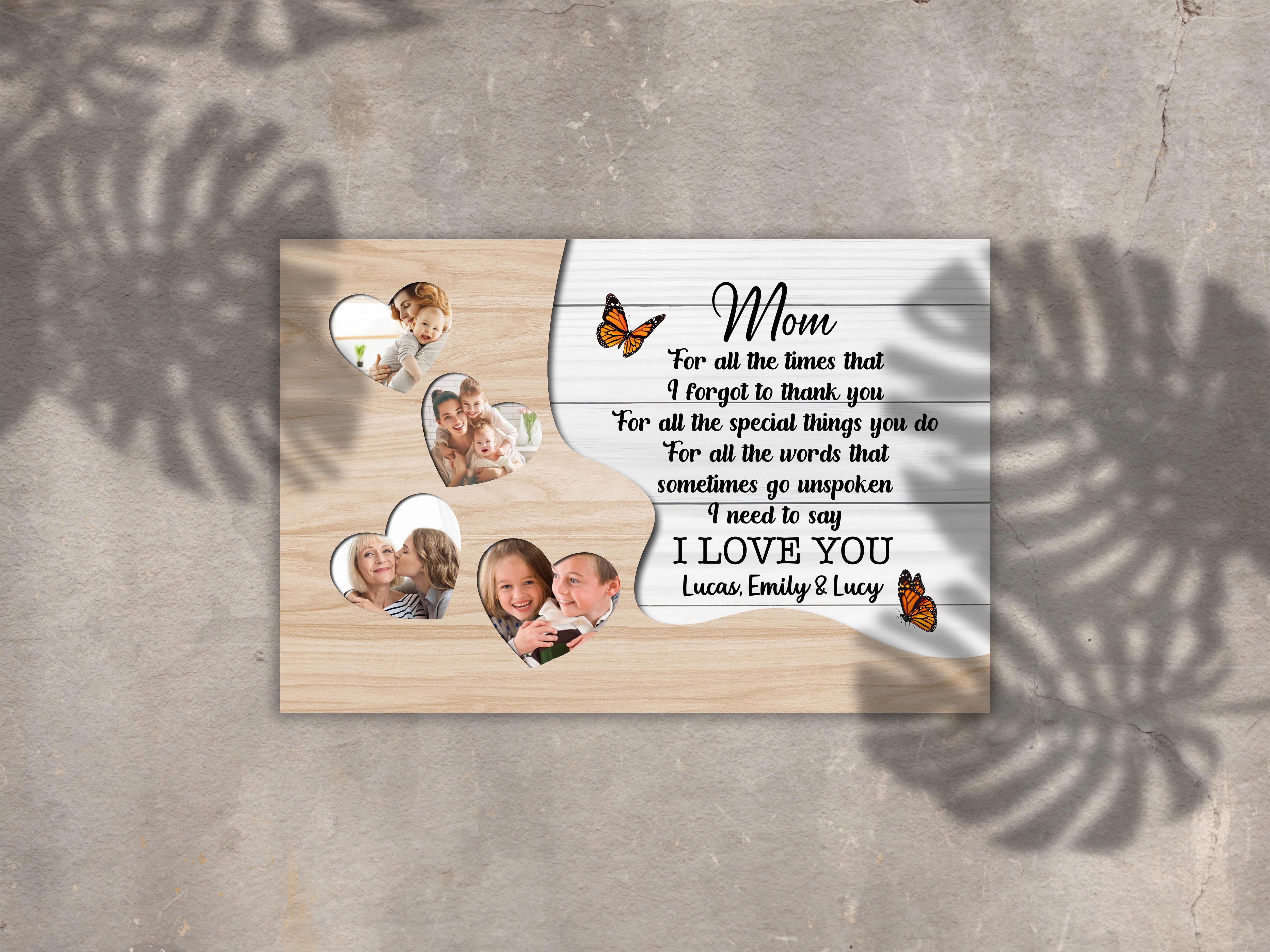Thank You Mom Personalized Canvas Thoughtful Mother S Day Gift Custom Photo Collage For Best Mom Ever 4 Dovxlf Thank You Mom Personalized Canvas Thoughtful Mother'S Day Gift Custom Photo Collage For Best Mom Ever