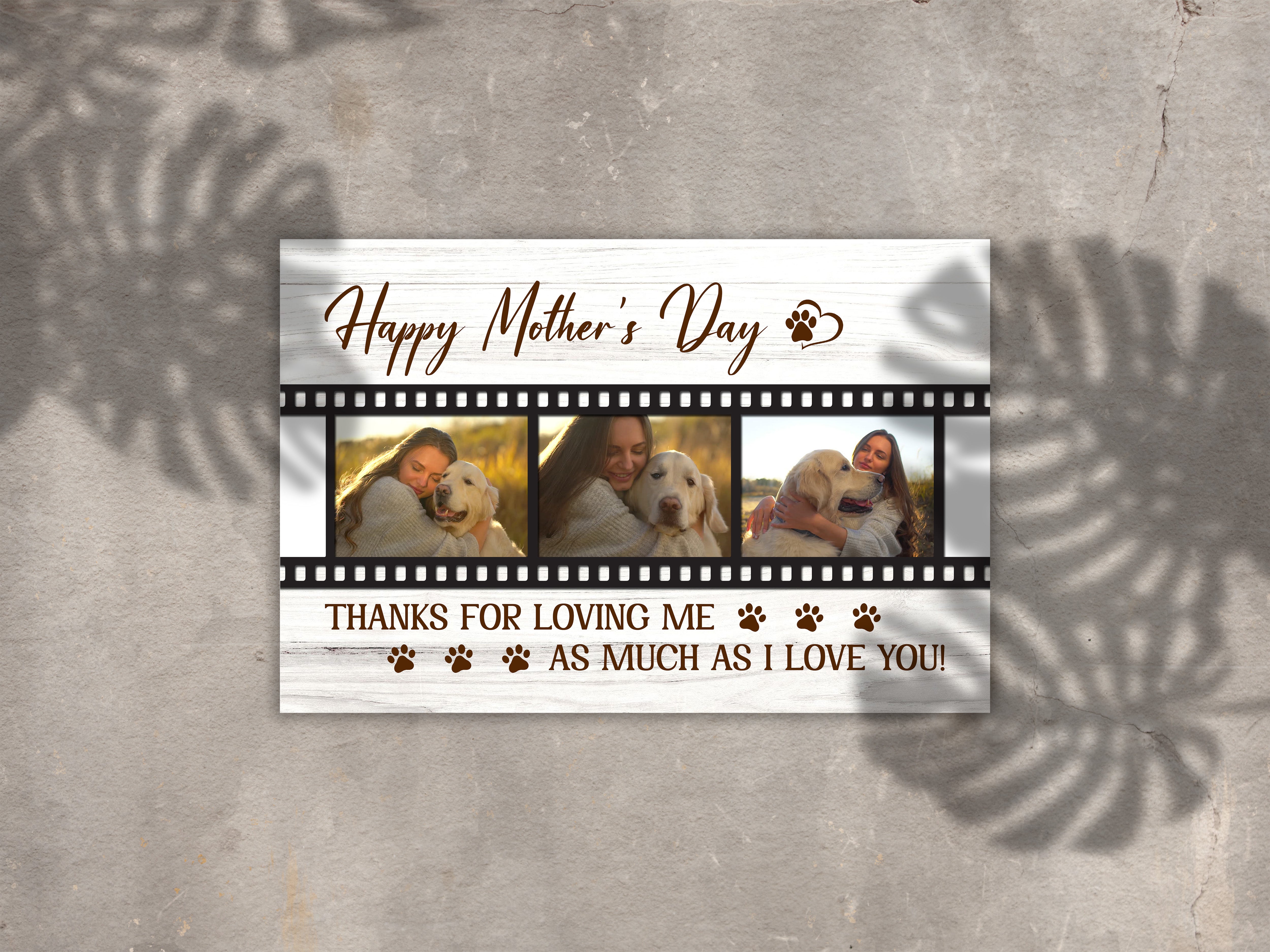 Thanks For Loving Me Custom Dog Photo Collage Canvas Dog Lover Gift For Women Mother S Day Gift 2 C4fmwv Thanks For Loving Me - Custom Dog Photo Collage Canvas Dog Lover Gift For Women Mother'S Day Gift