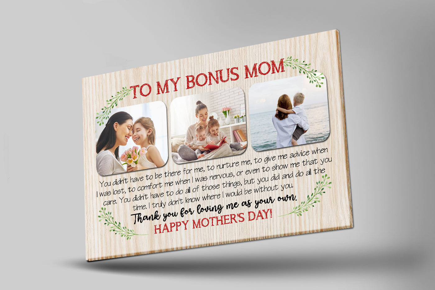 To My Bonus Mom Personalized Canvas Photo Collage Step Mom Mother S Day Gift For Bonus Mother 3 Vb8dwj To My Bonus Mom Personalized Canvas Photo Collage, Step Mom Mother'S Day Gift For Bonus Mother