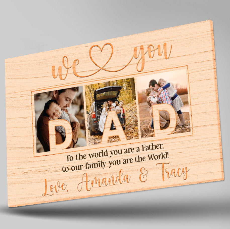 We Love You Dad Personalized Canvas Happy Fathers Day Custom Photo Collage Fathers Day Gift Keepsake 1 Ndgjav We Love You Dad Personalized Canvas Happy Fathers Day Custom Photo Collage Fathers Day Gift Keepsake