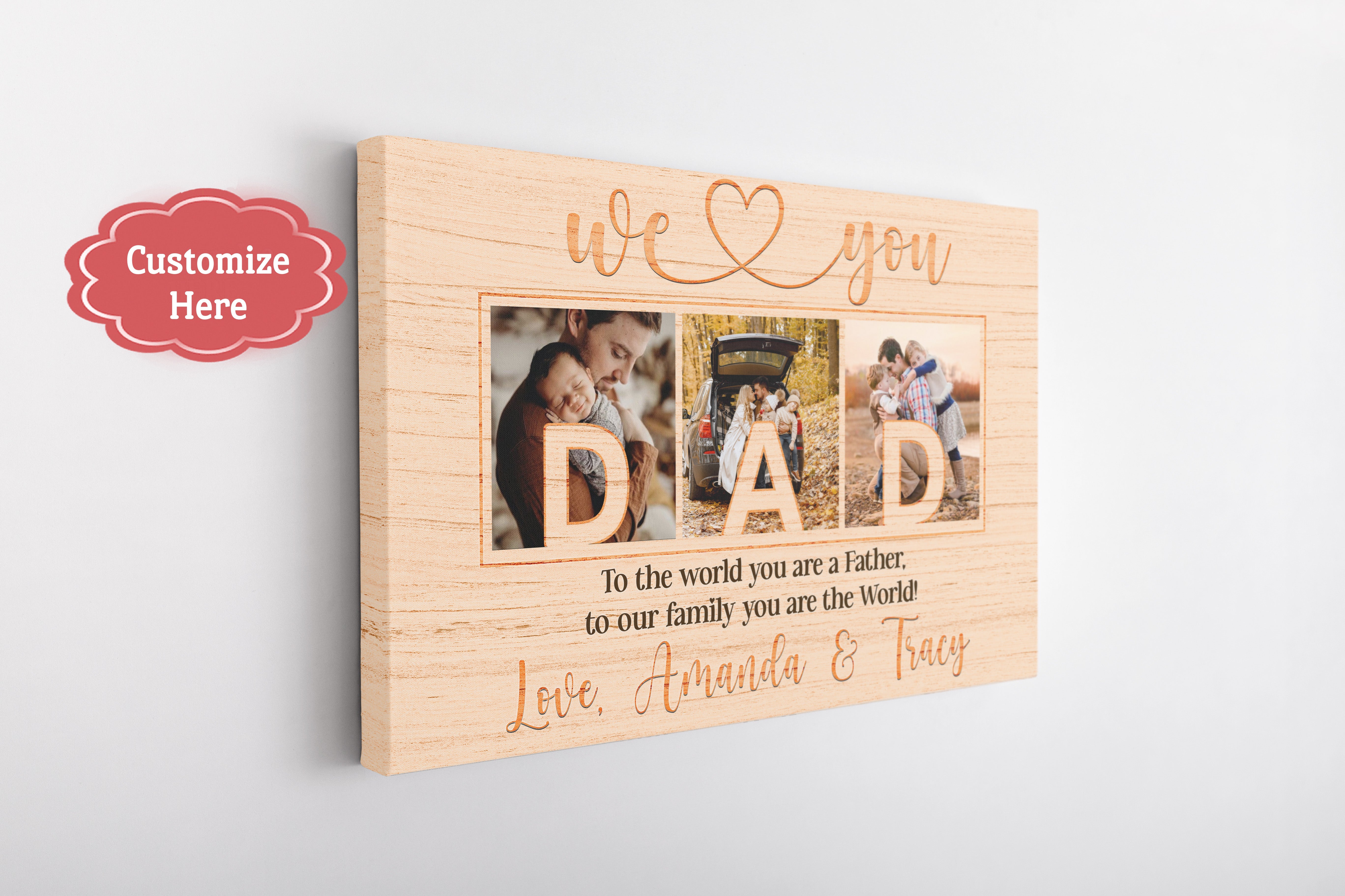 We Love You Dad Personalized Canvas Happy Fathers Day Custom Photo Collage Fathers Day Gift Keepsake 3 Eewsqp We Love You Dad Personalized Canvas Happy Fathers Day Custom Photo Collage Fathers Day Gift Keepsake