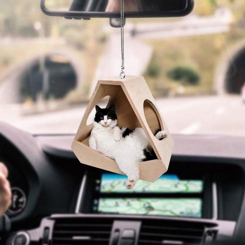Whimsical Cat Hanging Ornaments That Delight Every Passenger, Cat Ornament Car Decor, Car Ornaments