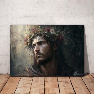 Jesus Christian Vintage Design Canvas Poster Wall Art