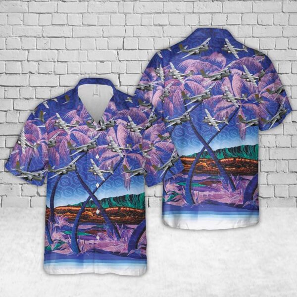 A-26 Invader US Air Force Hawaiian Shirts, Air Force Aloha Shirt, Military Hawaiian Shirt