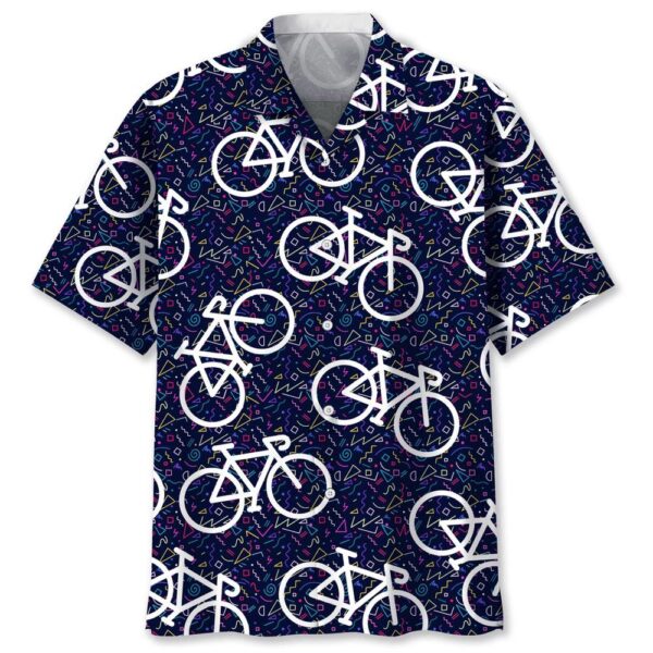 Cycling Vintage Color Hawaiian Shirt, Sports Summer Hawaiian Shirts