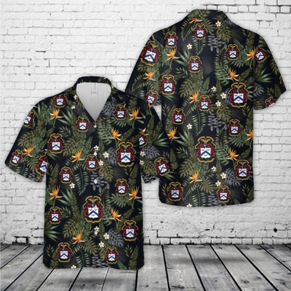 United States Army Command and General Staff College (USACGSC) Hawaiian Shirt, US Army Hawaiian Shirt, Military Aloha Shirt