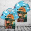 US Air Force 22nd Military Airlift Squadron C-5A Galaxy Hawaiian Shirt, Air Force Aloha Shirt, Military Hawaiian Shirt