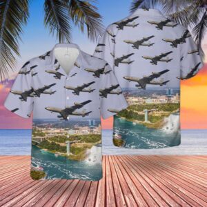 US Air Force 914th Air Refueling Wing Boeing KC-135R Stratotanker Hawaiian Shirt, Air Force Aloha Shirt, Military Hawaiian Shirt