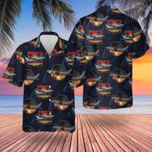 US Air Force Boeing KC-46 Pegasus Hawaiian Shirt, Air Force Aloha Shirt, Military Hawaiian Shirt