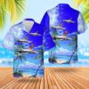 US Air Force Indiana Air National Guard 122nd Fighter Wing F-16C block 25 Hawaiian Shirt, Air Force Aloha Shirt, Military Hawaiian Shirt