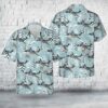 US Air Force Lockheed C-141 Starlifter Christmas Hawaiian Shirt, Air Force Aloha Shirt, Military Hawaiian Shirt