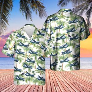 US Air Force Lockheed Martin MC-130J Commando II Hawaiian Shirt, Air Force Aloha Shirt, Military Hawaiian Shirt