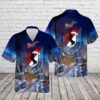 US Army 11th Armored Cavalry Regiment 11th ACR Blackhorse Christmas Hawaiian Shirt, US Army Hawaiian Shirt, Military Aloha Shirt