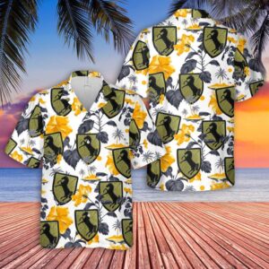 US Army 11th Armored Cavalry Regiment Hawaiian Shirt, US Army Hawaiian Shirt, Military Aloha Shirt