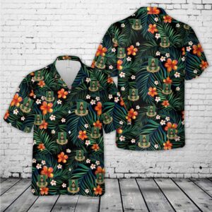 US Army 156th Armor Regiment Hawaiian Shirt, US Army Hawaiian Shirt, Military Aloha Shirt