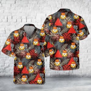 US Army 15th Cavalry Regiment Pocket Hawaiian Shirt, US Army Hawaiian Shirt, Military Aloha Shirt