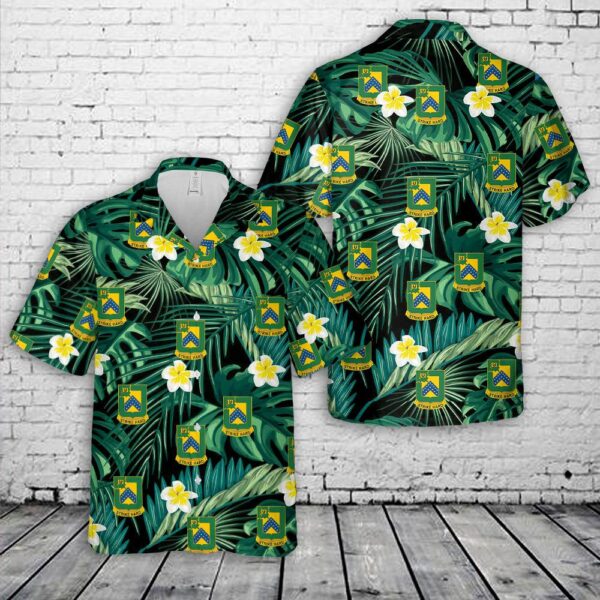 US Army 16th Cavalry Regiment Hawaiian Shirt, US Army Hawaiian Shirt, Military Aloha Shirt