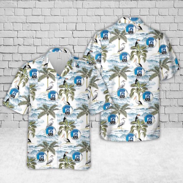 US Army 18th Airborne Corps with Jump Wings Hawaiian Shirt, US Army Hawaiian Shirt, Military Aloha Shirt