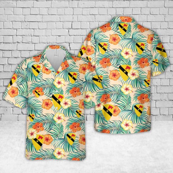 US Army 1st Armored Brigade Combat Team, 1st Cavalry Division Hawaiian Shirt, US Army Hawaiian Shirt, Military Aloha Shirt
