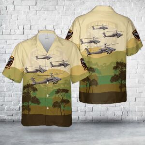 US Army 1st Battalion, 101st Aviation Regiment Expect No Mercy Hawaiian Shirt, US Army Hawaiian Shirt, Military Aloha Shirt