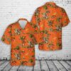 US Army 25th Infantry Division with Airborne Tab Hawaiian Shirt, US Army Hawaiian Shirt, Military Aloha Shirt