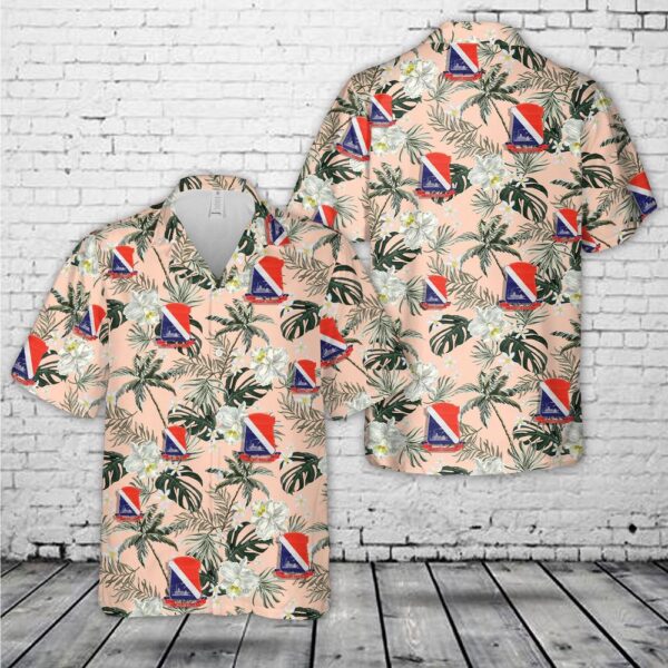 US Army 442nd Infantry Regiment Hawaiian Shirt, US Army Hawaiian Shirt, Military Aloha Shirt
